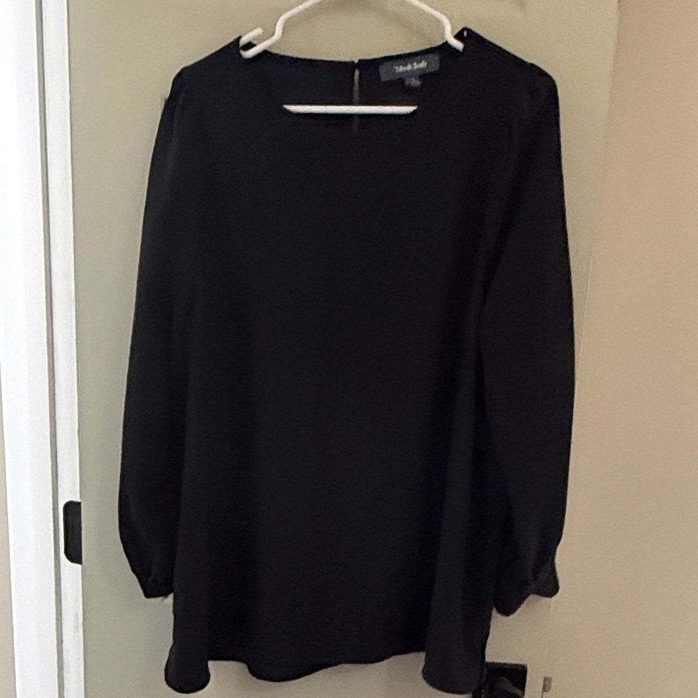 Modcloth Classic Black Blouse